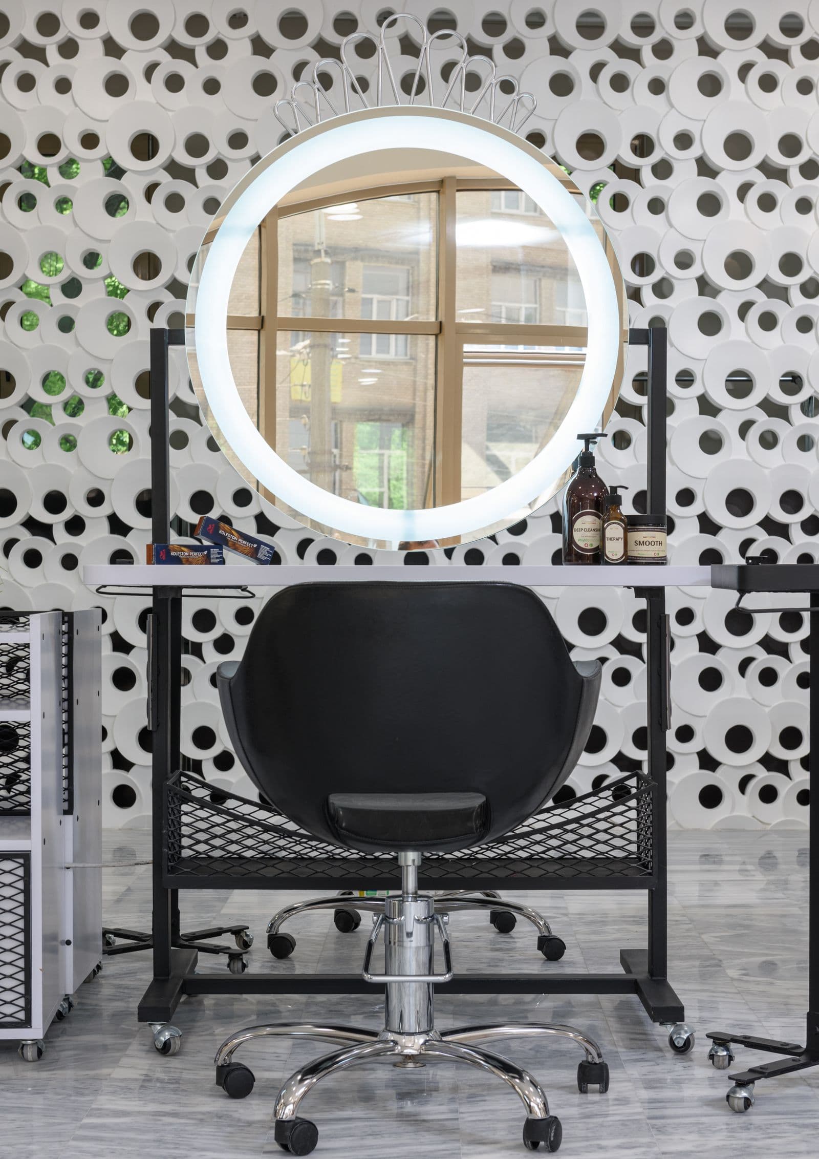 Hair colour consultation inside Megas Hair Salon in Coquitlam