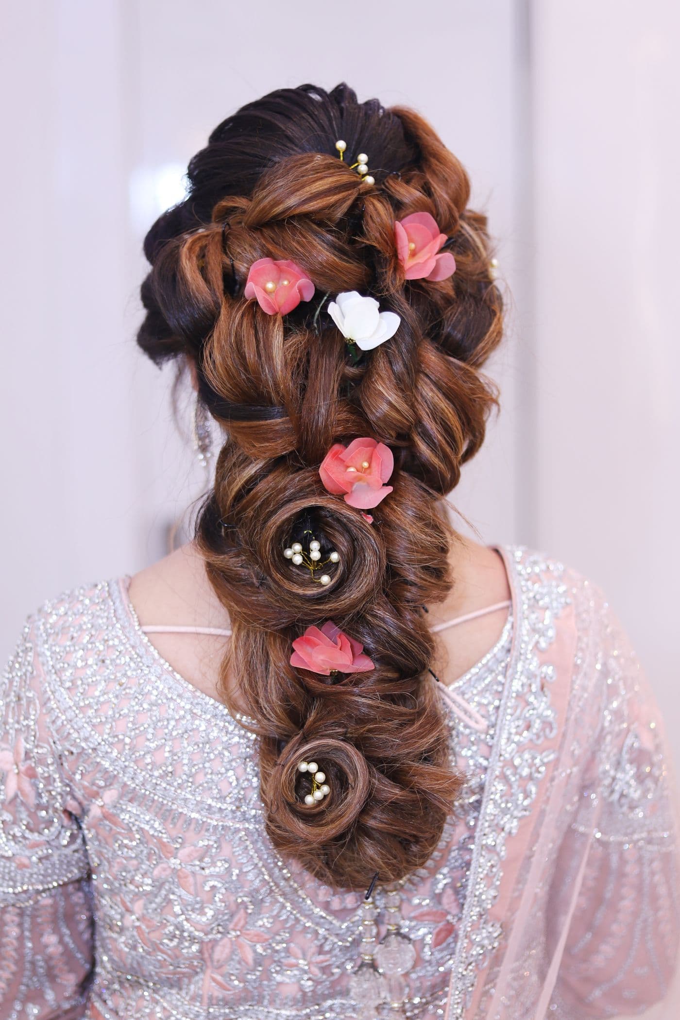 Bridal updo pinned for the full event, Megas Hair Salon Coquitlam